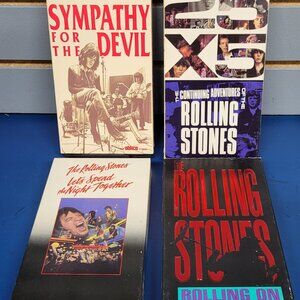 The Rolling Stones - Lot of 4 VHS Tapes - Vintage!